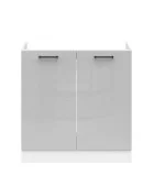 Cabinet under the sink JUNONA LINE DK2D/80/82 BRW light gray gloss order